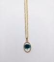 🌿 Eternal Hydrangea Teal Real Flower Resin Necklace 🌿