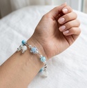 Celestial Ocean Beaded Charm Bracelet