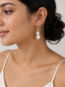 Pearl Bloom Drop Earrings